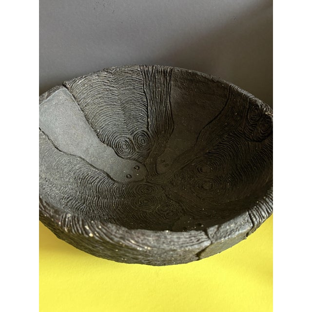 Large Brutalist Stoneware Bowl by Birte Beck Omme, Denmark, 1970s For Sale - Image 10 of 10