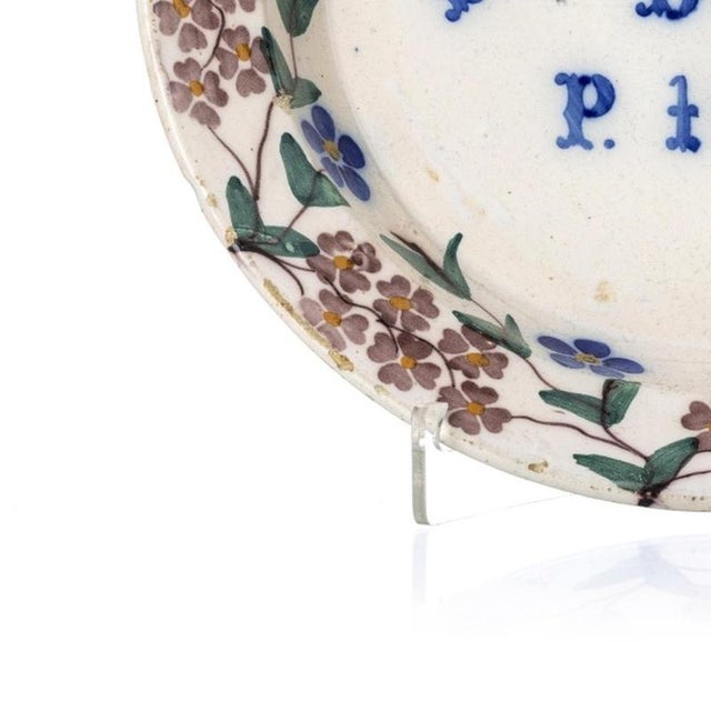 Coimbra Earthenware Talking Plate For Sale - Image 3 of 6