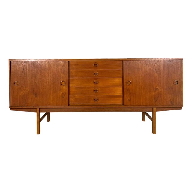 Madia Sideboard in Teak by Yngve Ekstrom for Dux, 1960s For Sale