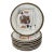 Late 20th Century American Atelier Casino 5269 Porcelain 8" Salad or Snack Plates. Playing Cards - Set of 8 For Sale