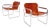 Mid-Century Modern Italian Leather and Chrome Lounge Chairs Jox Interni, 1970s For Sale