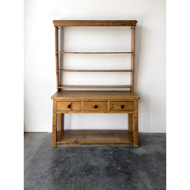 Antique Pine Georgian Pot Board With Plate Rack For Sale In Portland, OR - Image 6 of 9