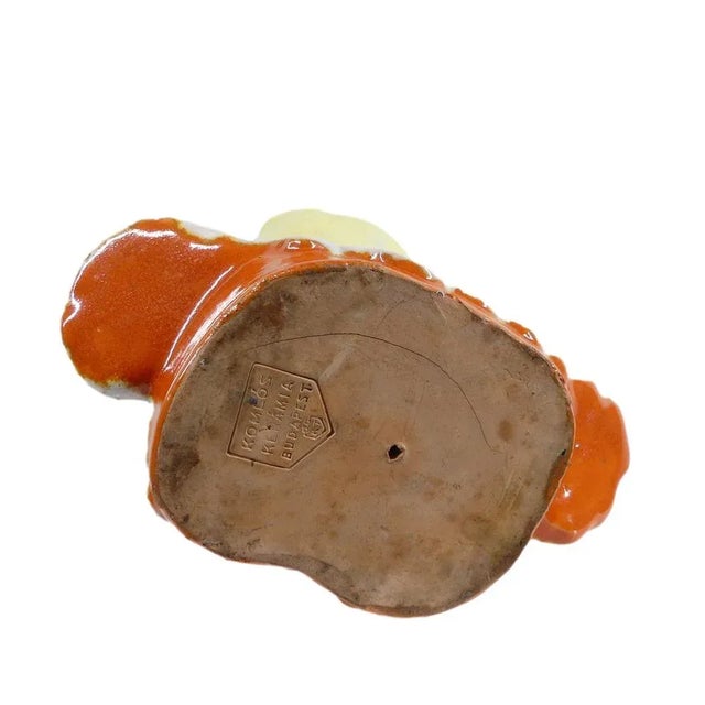 Ceramic Art Deco Ceramic Bust of Lady from Komlos Budapest For Sale - Image 7 of 9