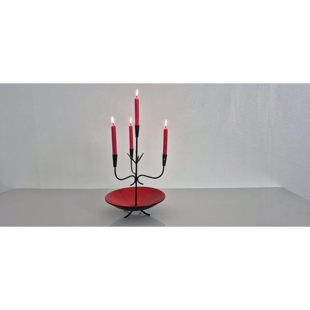 Candlestick for 4 candles by Gunnar Ander from the 1960s. This piece has an attribution mark, I am sure that it is...