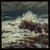 The artwork depicts a tumultuous coastal scene in Cascais, where waves crash dramatically against rugged rocks, creating a...
