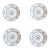 Blue and White French Appetizer Plates-Set of Four For Sale