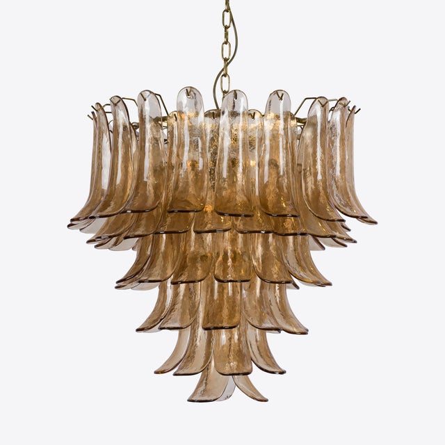 Small Amber Petalo Chandelier from Pure White Lines For Sale - Image 10 of 11