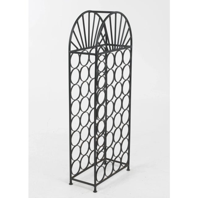Shaver Howard Domed 32 Bottle Iron Wine Rack Attributed to Arthur Umanoff Shaver Howard Unmarked For Sale - Image 4 of 13