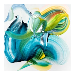 Contemporary Abstract Acrylic on Canvas "What's Next?" by Nikolaos Schizas For Sale