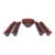 Vintage Ruby Glass Punch Bowl Set - 25 Pieces For Sale