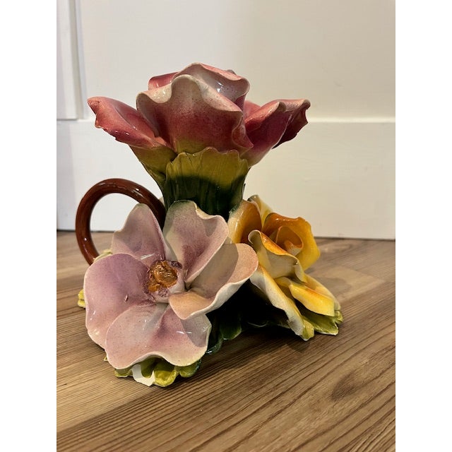 Capodimonte Vintage Capodimonte Floral Centerpiece For Sale - Image 4 of 8