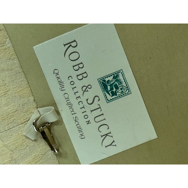 Robb and Stucky Upholstered Rolled Arm Loveseat / Sofa For Sale - Image 9 of 12