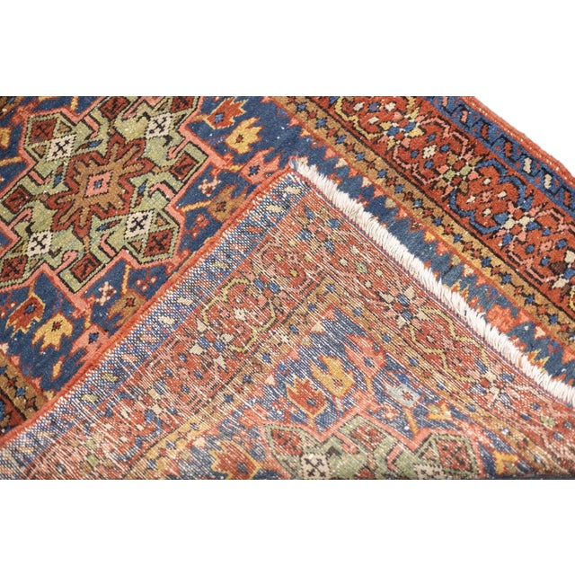 Antique Persian Heriz Rug 3'1'' x 3'11'' For Sale - Image 4 of 12