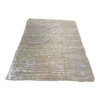 Modern Abstract Nepalese Handspun Wool Rug, 10x14 For Sale