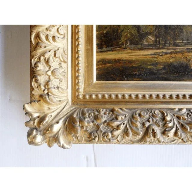 Traditional 19th Century Aaron Draper Shattuck Landscape Oil Painting, Framed For Sale - Image 3 of 8