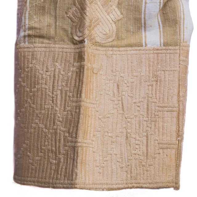 Early 20th Century Hausa Boubou Men's Top and Bottom Beige Nigeria For Sale - Image 4 of 7