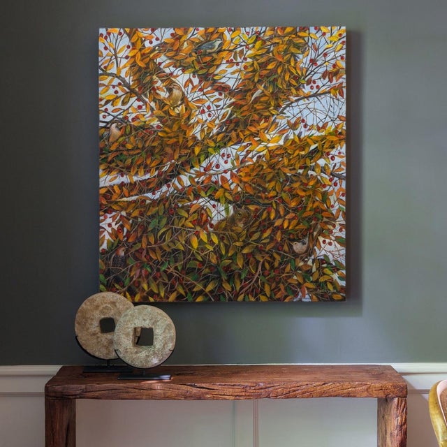 This round stone disc originated in Shanxi province as an early 20th-century threshing wheel. Secured to a wooden axel...