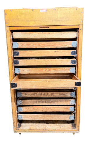 Vintage Drum Bakers Cabinet, 1940