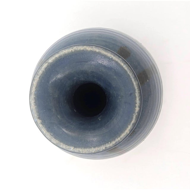1970s Artist Signed Studio Pottery Stoneware Vase For Sale - Image 9 of 11