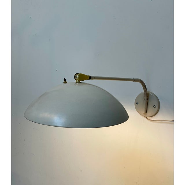 1960s Gooseneck Wall Lamp Attributed to Kurt Versen For Sale - Image 11 of 12