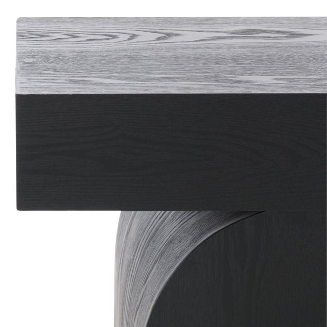 Contemporary Baraki End Table in Black For Sale - Image 3 of 8