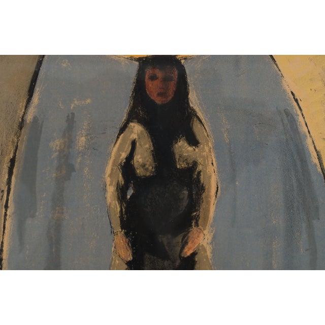 Mid-Century Modern Bo Yson Sjöberg, Southern European Woman 35/260, 1960s, Lithograph For Sale - Image 3 of 12