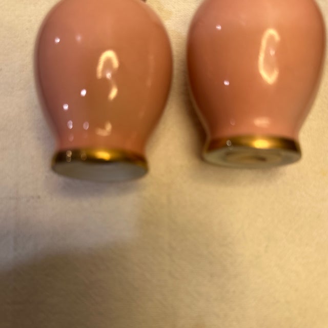 1970s 1970s Mid Century Modern Porcelain Salt and Pepper Shakers For Sale - Image 5 of 8
