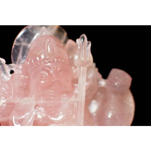Rose Quartz Ganesh Statue For Sale In Los Angeles - Image 6 of 12