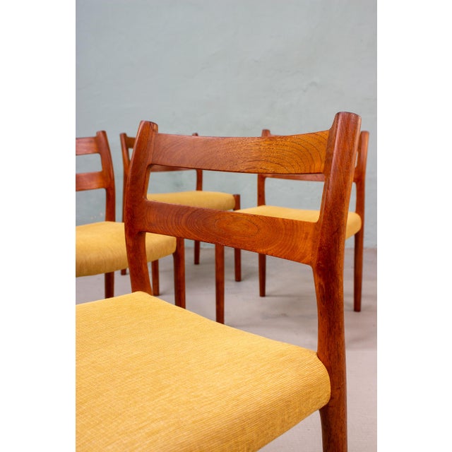 Danish Model 84 Chairs in Teak by Niels Otto Möller for J.L. Møllers, 1960s, Set of 4 For Sale - Image 6 of 18