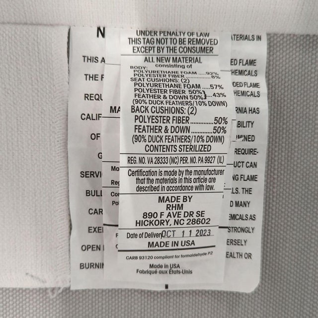 Restoration Hardware Maxwell White Sectional Sofa - Modern L-Shaped Couch For Sale - Image 13 of 15