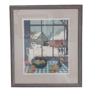 Tom Bartek 1932-2024 Large 1976 Serigraph - December Pears - Free Shipping