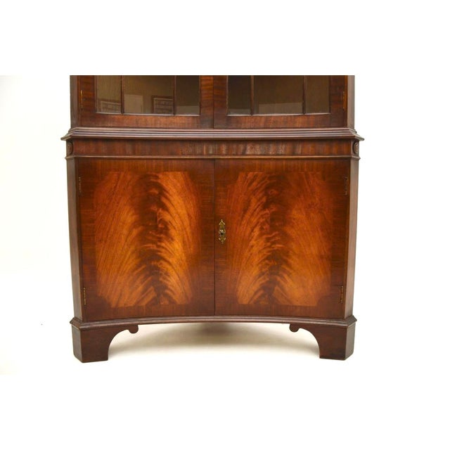 Georgian Concave Corner Cabinet, 1930s For Sale - Image 6 of 7