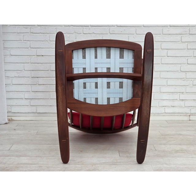 Mid-Century Modern Vintage Danish Rocking Chair by Frank Reenskaug for Bramin, 1960s For Sale - Image 3 of 18