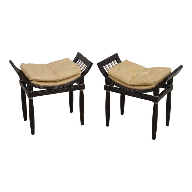 Pair Ferguson Copeland Italian Style Benches or Stools For Sale