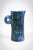 Small Mid-Century French Blue Ceramic Ewer with Engraved Decoration of Stylized Owls and Fish by Jacques Blin, 1950s For Sale - Image 15 of 15