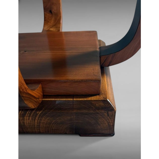 Late 19th Century Italian Art Deco Square Coffee Table With Dual-Tier Base For Sale - Image 16 of 18