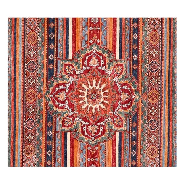 2010s Handwoven Turkish Style Area Rug 8’3″ X 11’7″ For Sale - Image 5 of 7