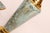 Turquoise Collection of Four Vintage Dutch Delftware Porcelain and Brass Vessels and Ewers For Sale - Image 8 of 18