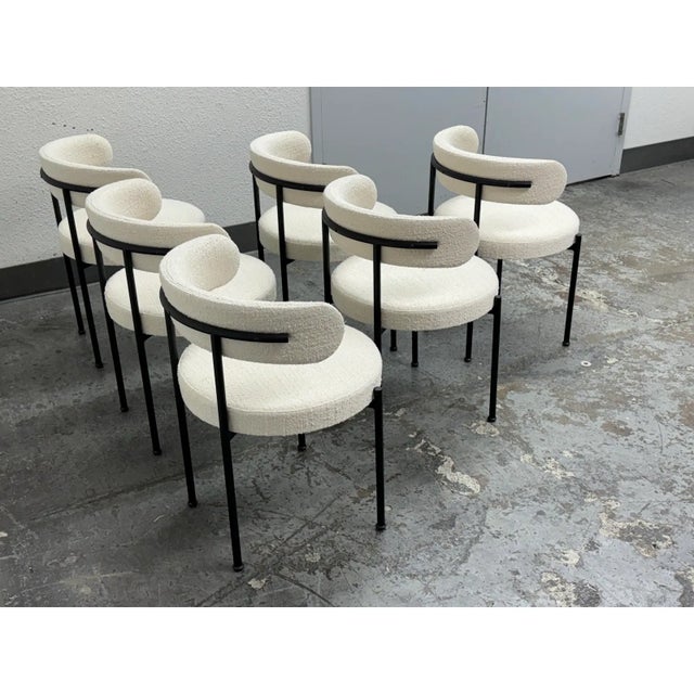 Omar De Biaggio for Cb2 Inesse Dining Chairs, Set of Six For Sale In San Francisco - Image 6 of 11