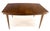 Mid-Century Modern Walnut Mid Century Modern Boat Shape Dining Table One 18" Extension Leaf For Sale - Image 3 of 11