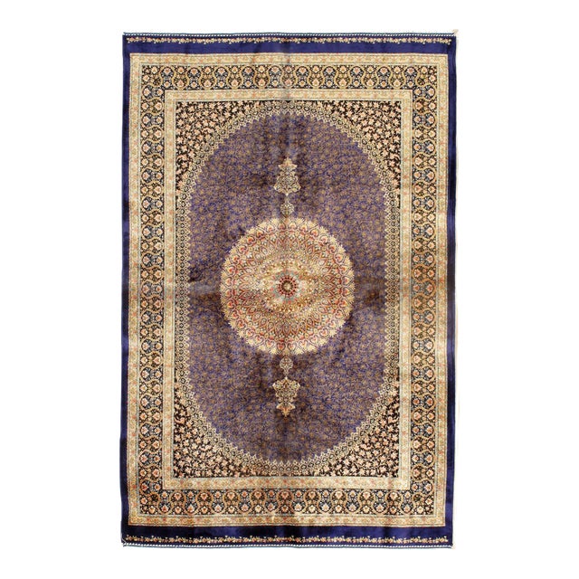 Pasargad DC Exquisite Design Paris Palace Fine Power Loom V.Silk Rug For Sale