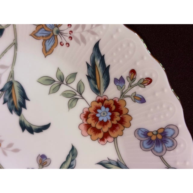 2000 - 2009 Floral Dinner Plate in the Buckingham Pattern From Andrea by Sadek For Sale - Image 5 of 8