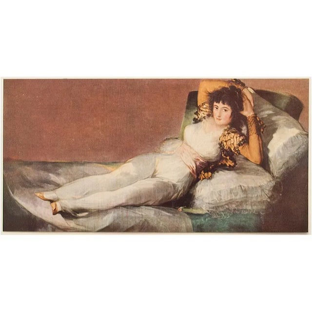 Paper 1954 After "The Maja Nude and Clothed" by Goya, First Edition Full-Color Prints S/2 For Sale - Image 7 of 13