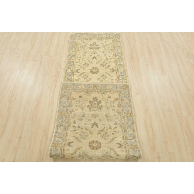 Ziegler Runner 2'7'' X 8'10'' Beige Wool Hand-Knotted Oriental Rug For Sale - Image 11 of 12