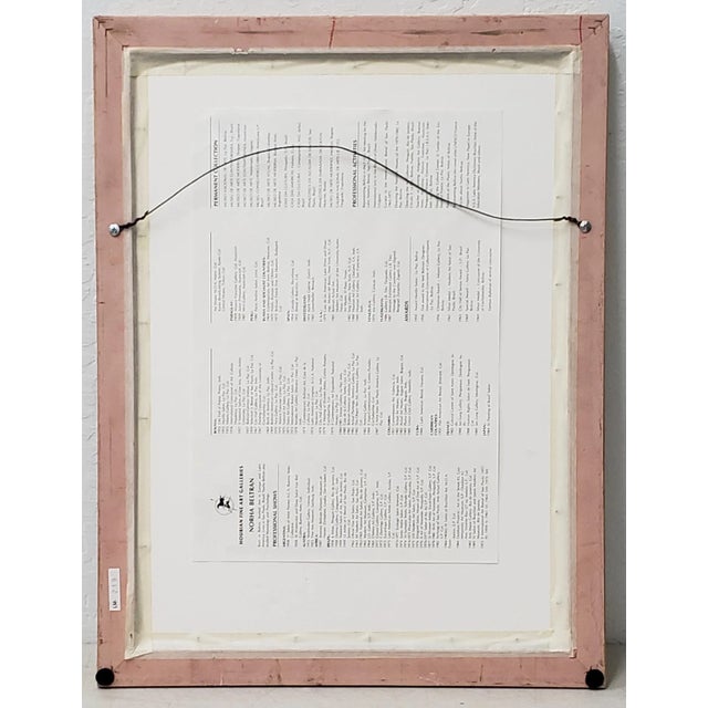 1980s Norha Beltran (Bolivia, 20th C.) "Two Women" Original Watercolor C.1980s For Sale - Image 5 of 7