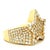 1990s Italian Diamond Star Cocktail Ring in 18k Yellow Gold, Size 7 For Sale - Image 12 of 17
