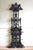 Very stylish English Victorian cast iron hall stand / coat stand in the manner of Christopher Dresser, having elaborate...