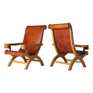 1940s Butaque Arm Chairs Attributed to Clara Porset - A Pair For Sale