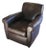 Mid 20th Century Mitchell Gold Attributed Brown Leather Club Chair For Sale