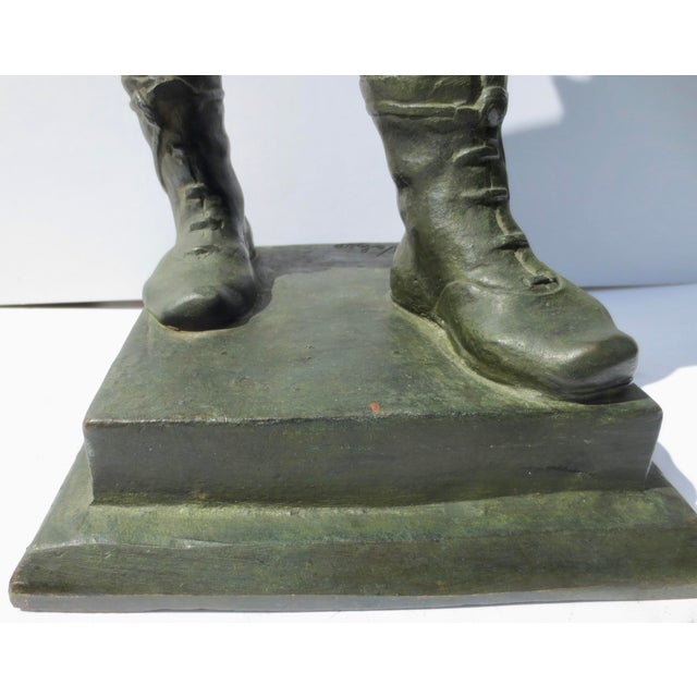 Henri Alphonse Nelson Bronze Sculpture " DockWorker" For Sale - Image 10 of 12